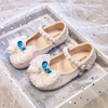 女童公主鞋艾莎水晶鞋2024春季儿童鞋子宝宝小皮鞋女孩舞蹈鞋