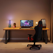 北欧松木书桌家用卧室，写字台办公桌长条桌，学习桌台式电竞电脑桌椅