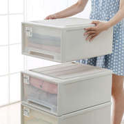 塑料整理箱抽屉式收纳箱透明收纳盒特大号多层组合收纳柜家用衣柜