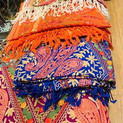 秋冬印度克什米尔尼泊尔民族，风羊绒披肩围巾两用手工保暖刺绣披巾