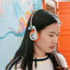 复古头戴式耳机无线蓝牙便携可折叠降噪HIFI耳机挂脖穿搭配饰美式