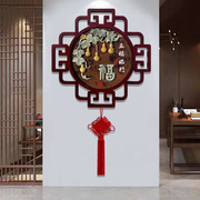 新中式入户玄关走廊过道挂画浮雕画客厅装饰画沙发背景墙玉雕