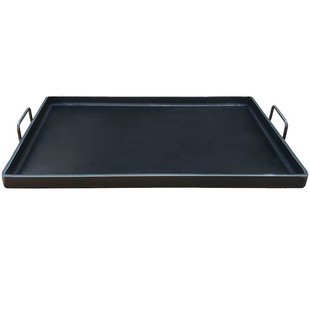 烧烤盘家用长方形铁板烧铁板摆摊商用不粘无涂层，烤盘加厚铁板烧盘