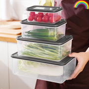 饭盒冰箱收纳盒厨房密封分装便当日式塑料，带盖食物蔬菜水果保鲜盒