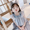 韩国童装2024女童星星，款超洋气六一表演网纱公主裙连衣裙生日礼服