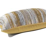 新中式家用客厅沙发绸缎腰枕靠枕，靠垫抱枕套不含芯长方形香槟色