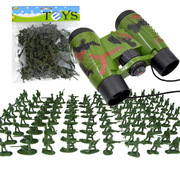 210件套二战兵人模型手办，沙盘小玩具军，人士兵团塑料小兵套装