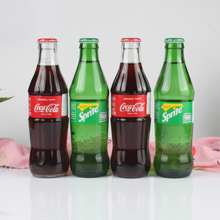 4瓶泰国进口Coca－Cola限量收藏版可口可乐碳酸饮玻璃瓶