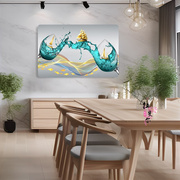 饭厅装饰画水果酒杯无框画简约餐桌背景墙壁画可遮挡电箱挂画