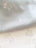 日本订单无荧光剂，a类双层棉纱布料小象，婴儿床单被套口水巾面料
