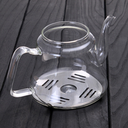 家用电磁炉烧水壶耐热玻璃花茶壶，加厚手工不锈钢盖茶具多功能煮茶