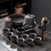 紫砂功夫茶具高档懒人石墨，自动茶具套装家用冲泡茶壶中式喝茶神器