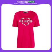 香港直邮lovemoschinolovemoschino女士玫红色t恤w4-f153u-m3