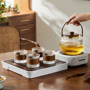 家用花茶玻璃壶套装电陶炉煮茶下午茶泡水果茶杯子养生壶专用茶具
