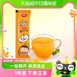 福事多蜂蜜柚子茶，35g1条装泡水喝冲饮水果茶饮料果汁