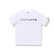 BEII&BAPE潮牌联名儿童装夏迷彩字母印花短袖亲子T恤双纱棉