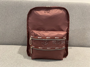 lesportsac2296-c375双肩书包旅行包，女包背包超轻系列酒红色