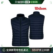 韩国直邮wilson运动卫衣套头衫，威爾森夾棉馬甲5811海軍藍