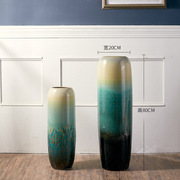 现代简约欧式陶瓷k落地花瓶颜色釉家居客厅，玄关干插花装饰创意摆