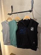 香港專櫃代購agnesb.sport恐龍logo純色帶帽背心t恤24春夏女款