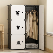 简易衣柜家用卧室结实组装出租房布衣橱(布衣橱)经济型，简约现代小收纳柜子