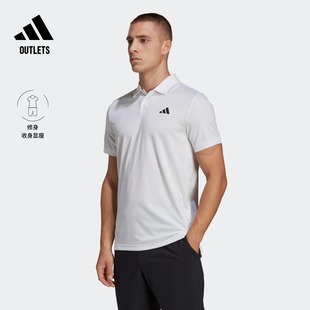 透气凉爽干爽网球运动短袖，polo衫男装adidas阿迪达斯outlets