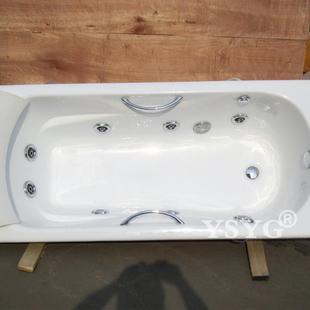 铸铁按摩冲浪浴缸1.51.61.71.8米气泡，恒温智能面板镶嵌入台式