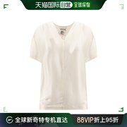 香港直邮潮奢semicouture女士，v领短袖罩衫