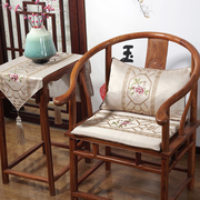 绣花新中式红木沙发坐垫，古典家具圈椅太师椅垫子，椅子坐垫家用椅垫