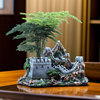 中式客厅装饰品微景观万里长城树脂，摆件家居摆放桌面绿植场景模型