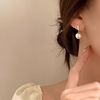 耳坠强光珍珠耳钉女925纯银，防过敏耳环ins小众设计高级感耳饰