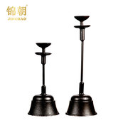 新中式复古典铸铁烛台，摆件样板房间酒店别墅客厅，会所玄关软装饰品