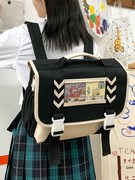 大容量书包女韩版初中生森系可爱背包，日系多功能两用小学生双肩包