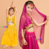 儿童肚皮舞演出服女童印度舞蹈服装少儿，民族舞表演服新疆舞套装裙