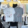 YOYO 趣味卡通涂鸦印花短袖T恤女韩系夏季宽松百搭休闲减龄上衣潮