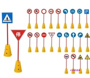 幼儿园感统器材交通单元桶路标志儿童红绿灯斑马线指示标识牌