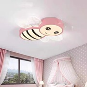 儿童房吸顶灯led卧室，灯男孩创意蜜蜂，灯女孩卡通房间护眼灯具