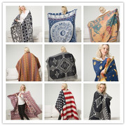 北欧ins沙发毯沙发套超大空调毯垫沙，发布线毯棉布艺全包床罩盖毯