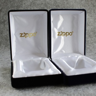 zippo防风打火机，蓝色黑色绒布盒高档礼盒，包装盒
