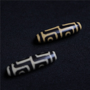 西藏民手工制作藏式特色折线地门四眼料器天珠手串百搭配珠串珠子