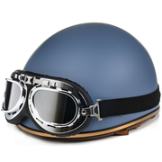 永恒头盔电动摩托车头盔3c认证男女夏季瓢盔哈雷复古半盔DK3