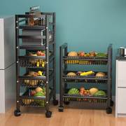 厨房菜篮子置物架落地家用水果蔬菜，储物放菜架子多功能多层收纳筐