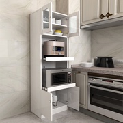 现代简约餐边柜厨房，小尺寸电器柜餐厅高柜，烤箱微波炉置物柜实木