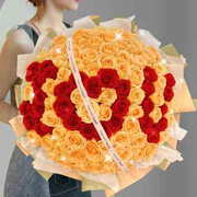 深圳99朵红玫瑰花束送女友，鲜花速递同城北京上海生日配送花店