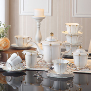 创意陶瓷杯子大容量个性咖啡杯，控简约水杯，茶杯欧式骨瓷咖啡杯送勺
