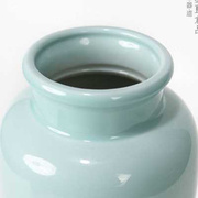 景德镇陶瓷青釉柳瓶客厅桌面花瓶摆件中式日式投入花插花花器器z.