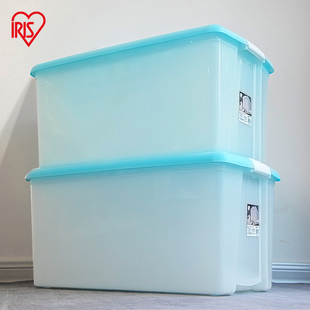 爱丽思收纳箱家用收纳玩具衣服衣物，塑料大容量透明整理箱子储物盒