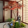 红枫树仿真树室内大型禅意景观，日式庭院造景，装饰摆件枫叶假树干景