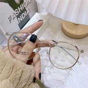 复古圆形 超轻眼镜框 学生镜架 钛腿眼镜架丹阳眼镜M8062