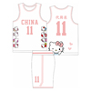 篮球服个性学生球衣卡通hellokitty女生背心队服定制印字短袖班服